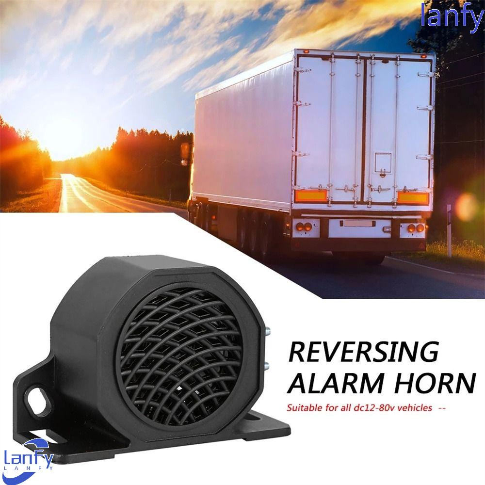 Lanfy Alarm Peringatan Mobil 12V-24V Desibel Tinggi Mobil Truk Kendaraan Alarm Buzzer Cadangan Siren Beeper 105dB Desibel Suara Beeper