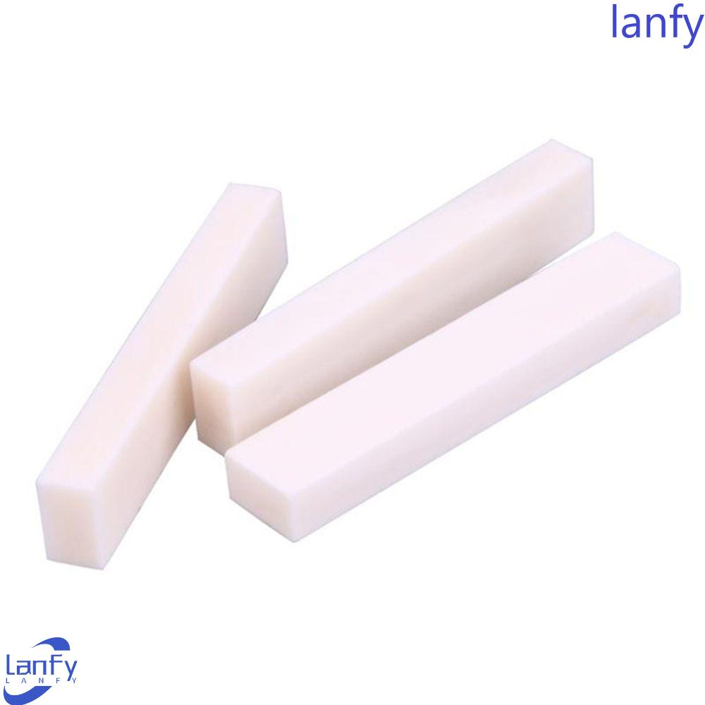 Lanfy Blank Bone Nut 3Pcs/Set Aksesoris Gitar Gitar Bass Gitar Elektrik Tulang Kosong Nyata