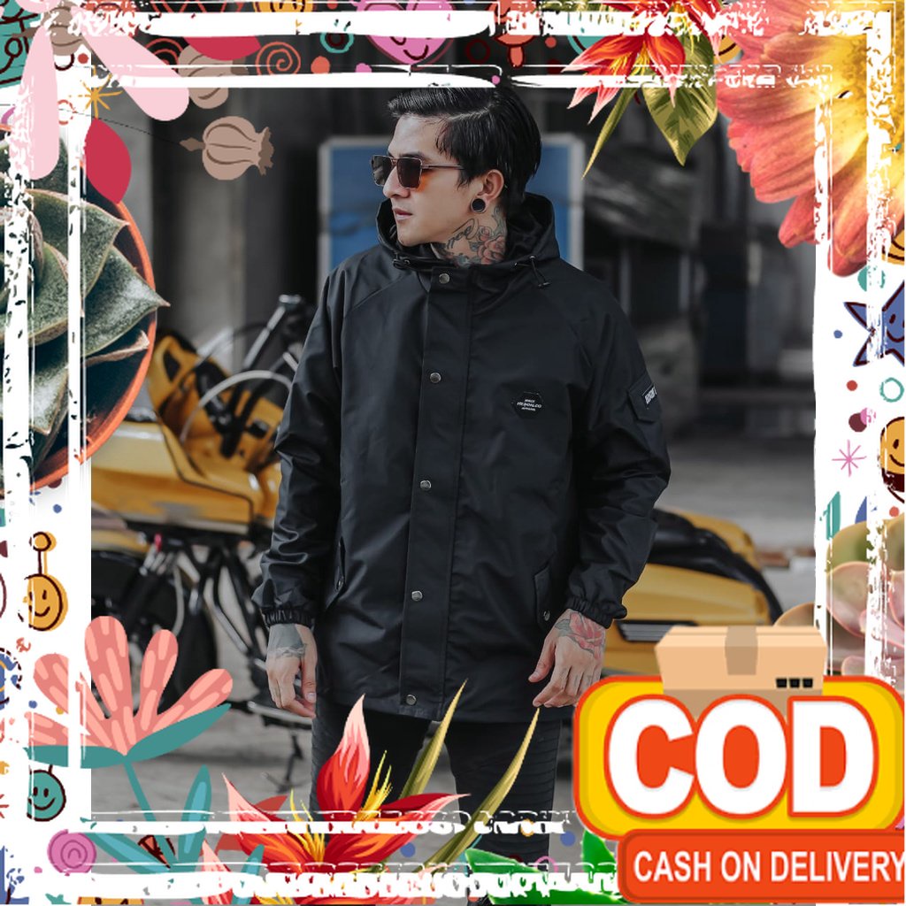 JAKET PARASUT CASUAL SALVIO HEXIA - JAKET PRIA PARASUT - JAKET MURAH - JAKET DISTRO - JAKET BIG SIZE