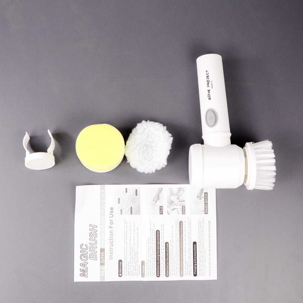 BATHE PROJECT Magic Brush 5 in 1 Electric Cleaning Sikat - WQ8110