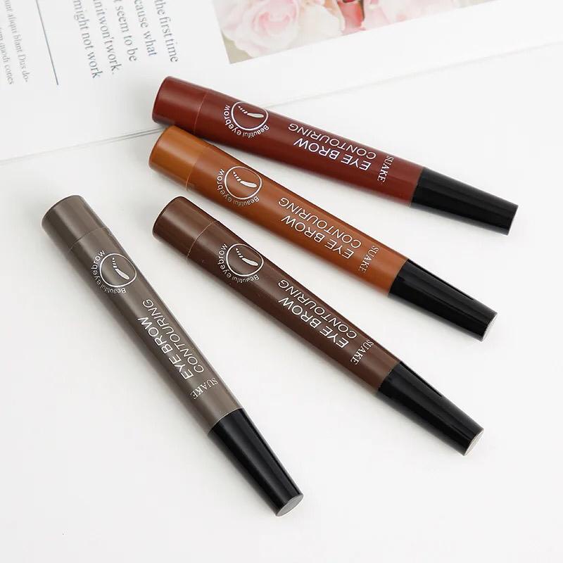 SUAKE Pensil Alis Anti Air Waterproof Long Lasting Anti Luntur Microblading Eyebrow Tattoo Pen