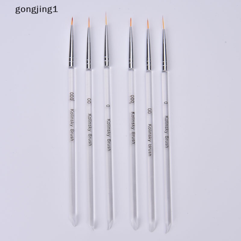 Ggg 3pcs Nail Art Drawing Striping Liner Pen Brush DIY Paing Lines Set Manicure ID