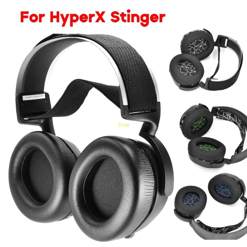 Bt Bantalan Telinga Lembut Untuk HyperX Stinger Headset Ear Pads Memory Sponge Bantal Telinga Headphone Peredam Kebisingan Earmuff