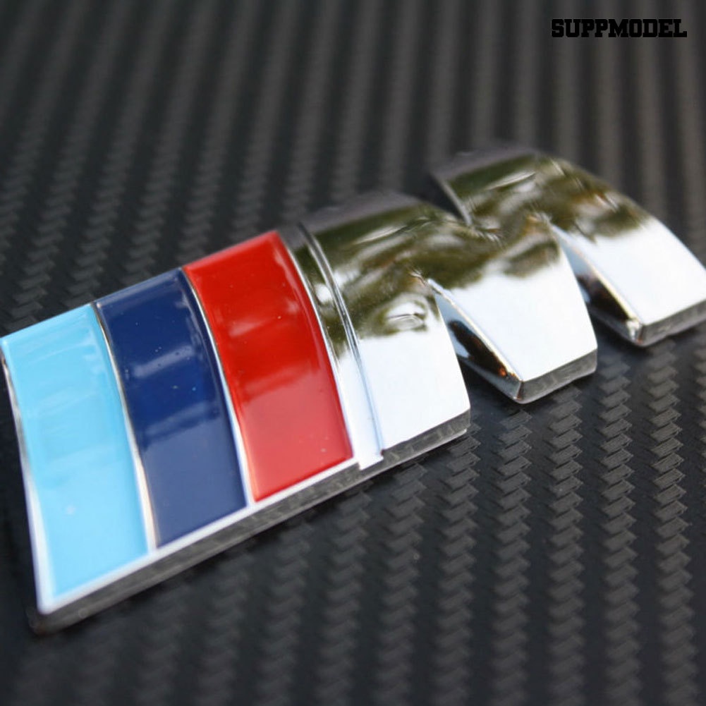 [SM Auto] 3D M Logo Plating Metal Badge Fender Emblem Stiker Mobil Dekorasi Untuk BMW