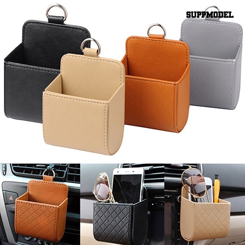 [SM Otomatis] Tempat Penyimpanan Ventilasi Udara Outlet Otomatis Mobil Portabel Tempat Handphone Tas Pouch