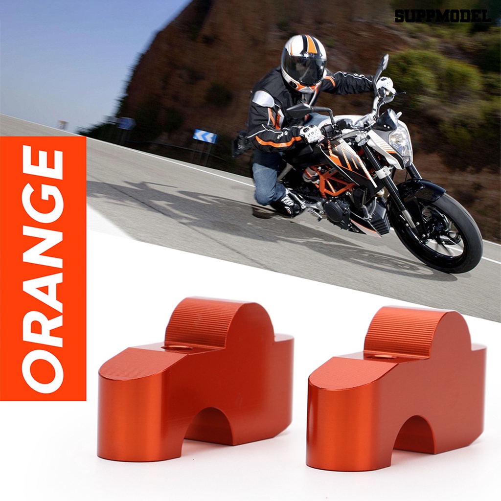 [SM Otomatis] 2Pcs Handle Bar Clamp Pemasangan Mudah Anti-Korosif Metal Portable Stang Motor Riser Untuk KTM-Duke390 2017-2019