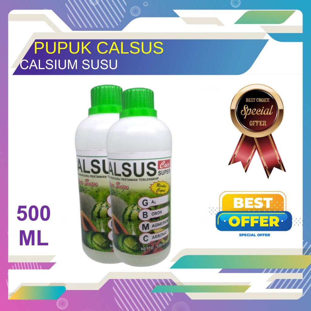 pupuk Calsium Susu mix Ga3 Boron Magnesium Carbonat 500 ML