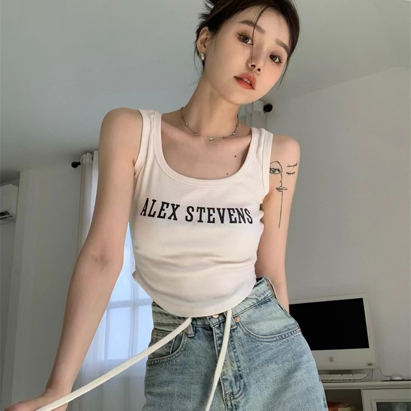 HUES.ID Crop Top Tanktop Skinny Camisole Wanita Import 4087