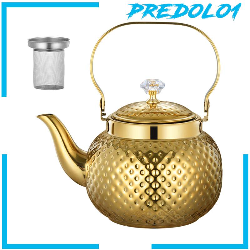 [Predolo1] Teko Stainless Steel Dengan infuser Stovetop Tea Kettle Untuk Dapur Hotel