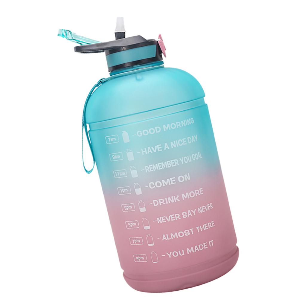 Gradient 1Gallon Botol Air Minum Motivasi 3botol 78L Sports Jug Kettle Dengan Penanda Waktu