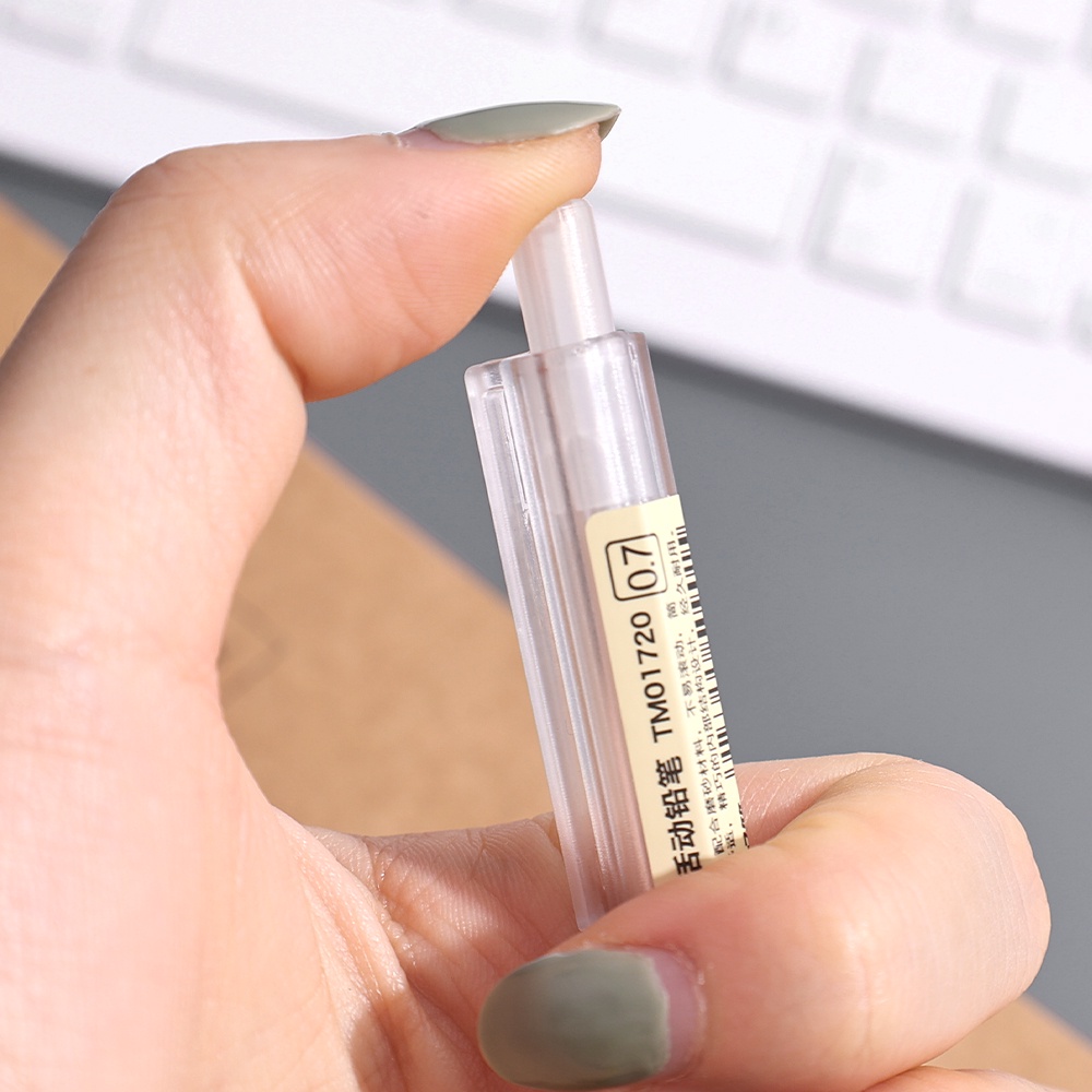 [Harga Grosir] [Unggulan] 1pc 0.5/0.7mm Alat Tulis Siswa Press Pensil Pena Gambar Dengan Penghapus Batang Bening Frosted Pensil Otomatis Pensil Jepang Perlengkapan Kantor Sekolah