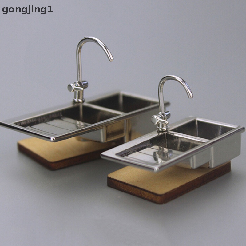 Ggg1per12aksesoris Rumah Boneka Miniatur Paduan Model Keran Mainan Keran Air Faucet ID