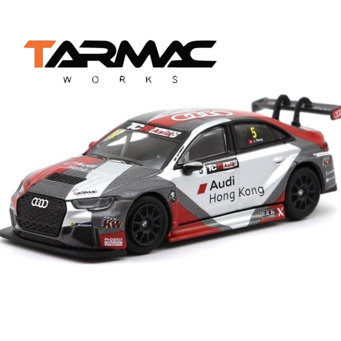 Tarmac Works 1:64 AUDI RS3 LMS TCR ASIA 2017 WINNER OF ROUND 3 ZHUHAI