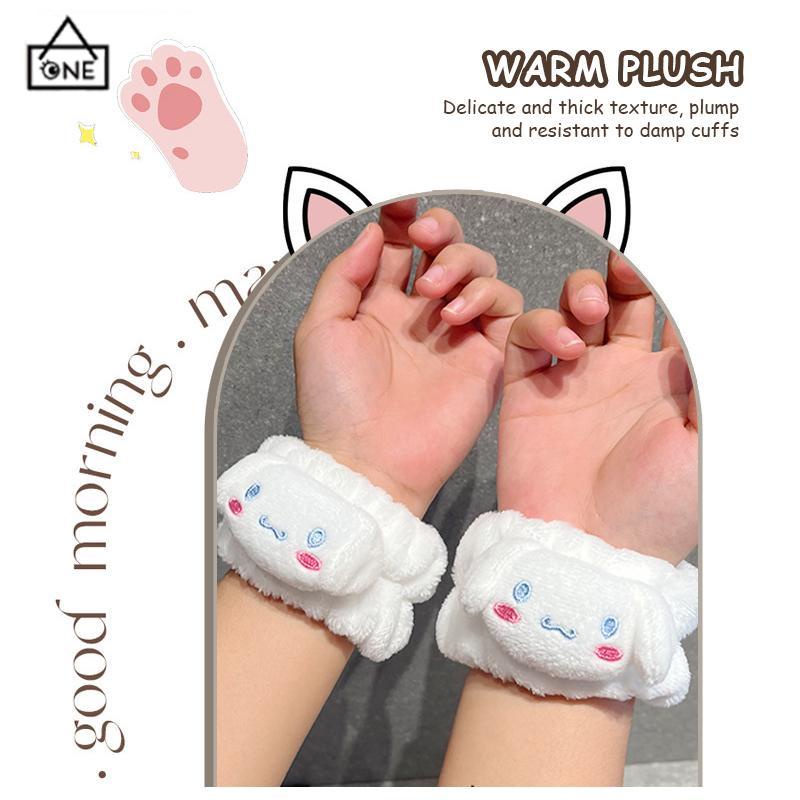 COD❤️Tali Rambut Kartun Lucu.Cuci Muka.Gadis Tali Pergelangan Tangan Tali Pergelangan Tangan Tahan Air Penyerap Air-A.one