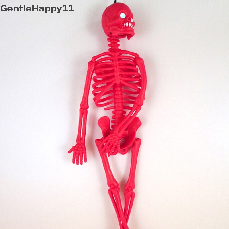 Gentlehappy 1PC Mainan Halloween 20cm Realistis Cetakan Kerangka Manusia Anak-Anak Mainan Lucu Hadiah id