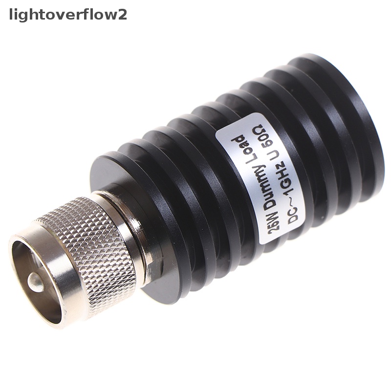 [lightoverflow2] Rf Coaxial 25W U Style UHF PL259 M Male Konektor 50ohm DC-1GHz Dummy Load Plug [ID]