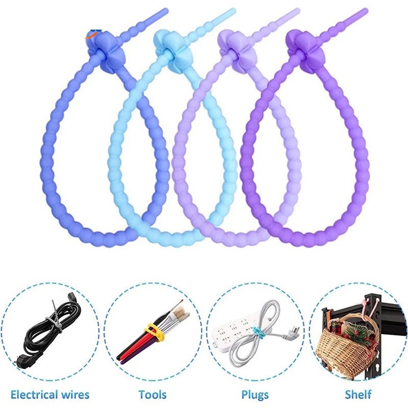 Kreatif Warna Murni Bunga Pelindung Kabel Kawat Winder/Data Line USB Charging Cord Storager Earphone Cables Organizer