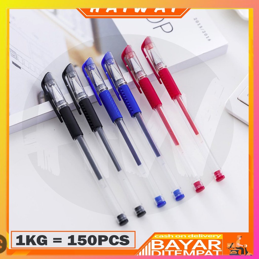 

RILIS❤❤❤ HaiWai COD Pulpen Gel 0.5mm Bolpen Pena Pen Alat Tulis Gel Tebal 0.5 MM Pena Cair MURAH U09