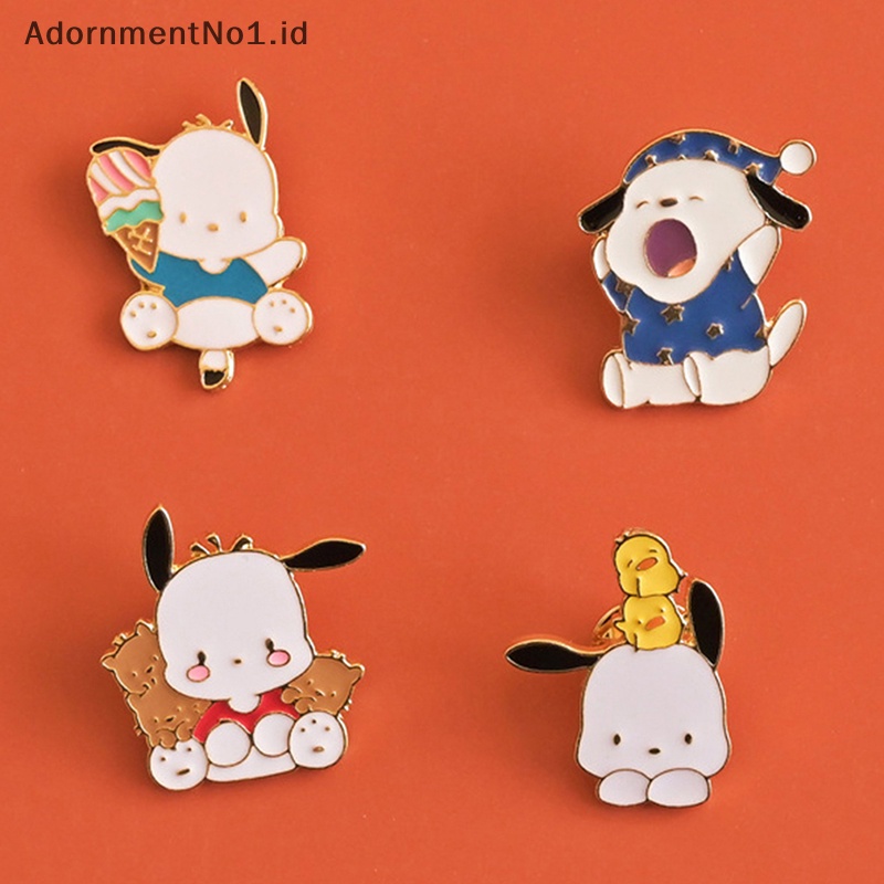 [AdornmentNo1] Lucu Baru Pachacco Bros Jepang Lucu Kartun Paduan Bros Gadis Hati Mahasiswa Lencana Serbaguna Pakaian Tas Aksesoris [ID]