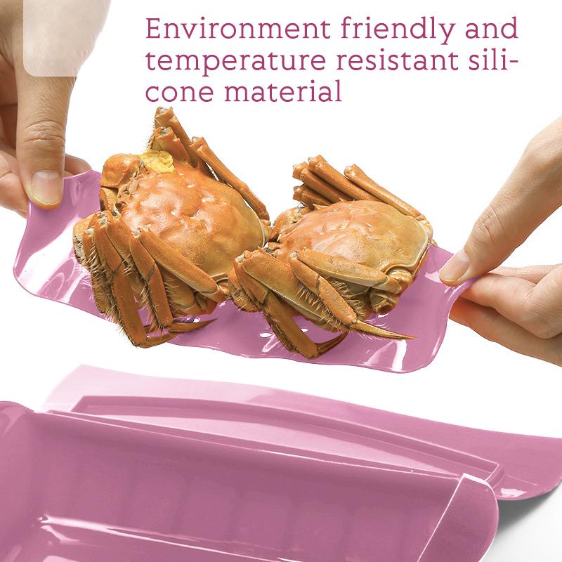 Steam Case Bowl Microwave Silikon Oven Pengukus Sayur