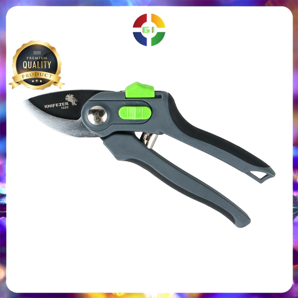 Gunting Taman Ranting Tumbuhan Pruning Shear Scissors Silver