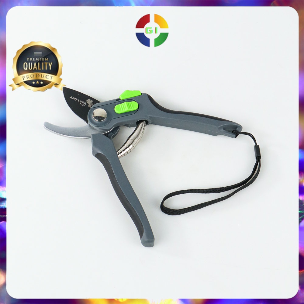 Gunting Taman Ranting Tumbuhan Pruning Shear Scissors Silver