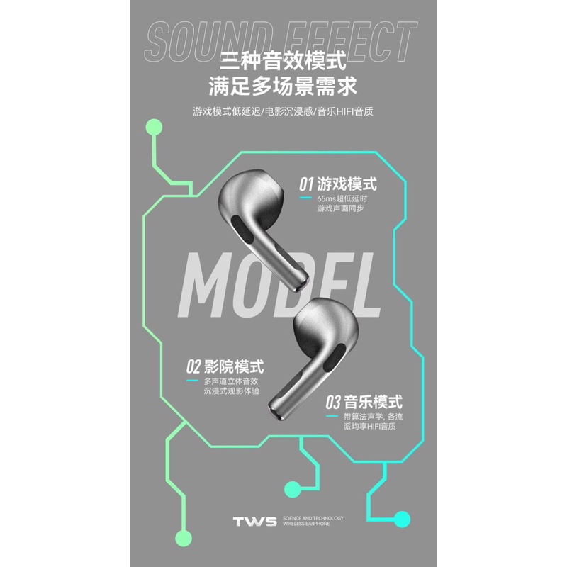 TWS M2 Bluetooth headset 5.3 gaming bluetooth stereo earphone