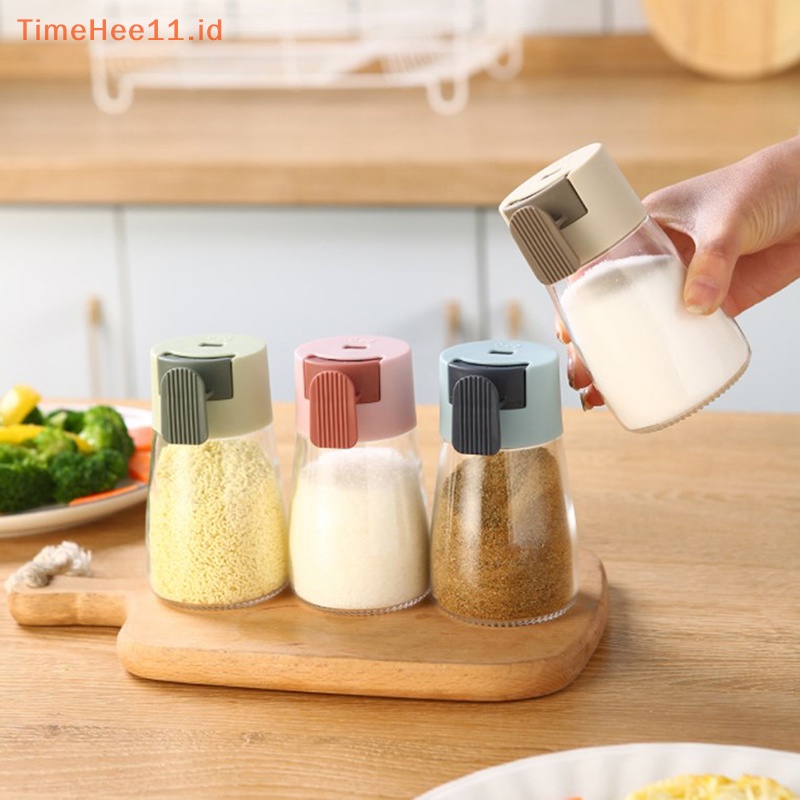 Timehee Pressed Salt Control Shaker Takaran Pengocok Garam Sealed Tahan Lembab Jar ID