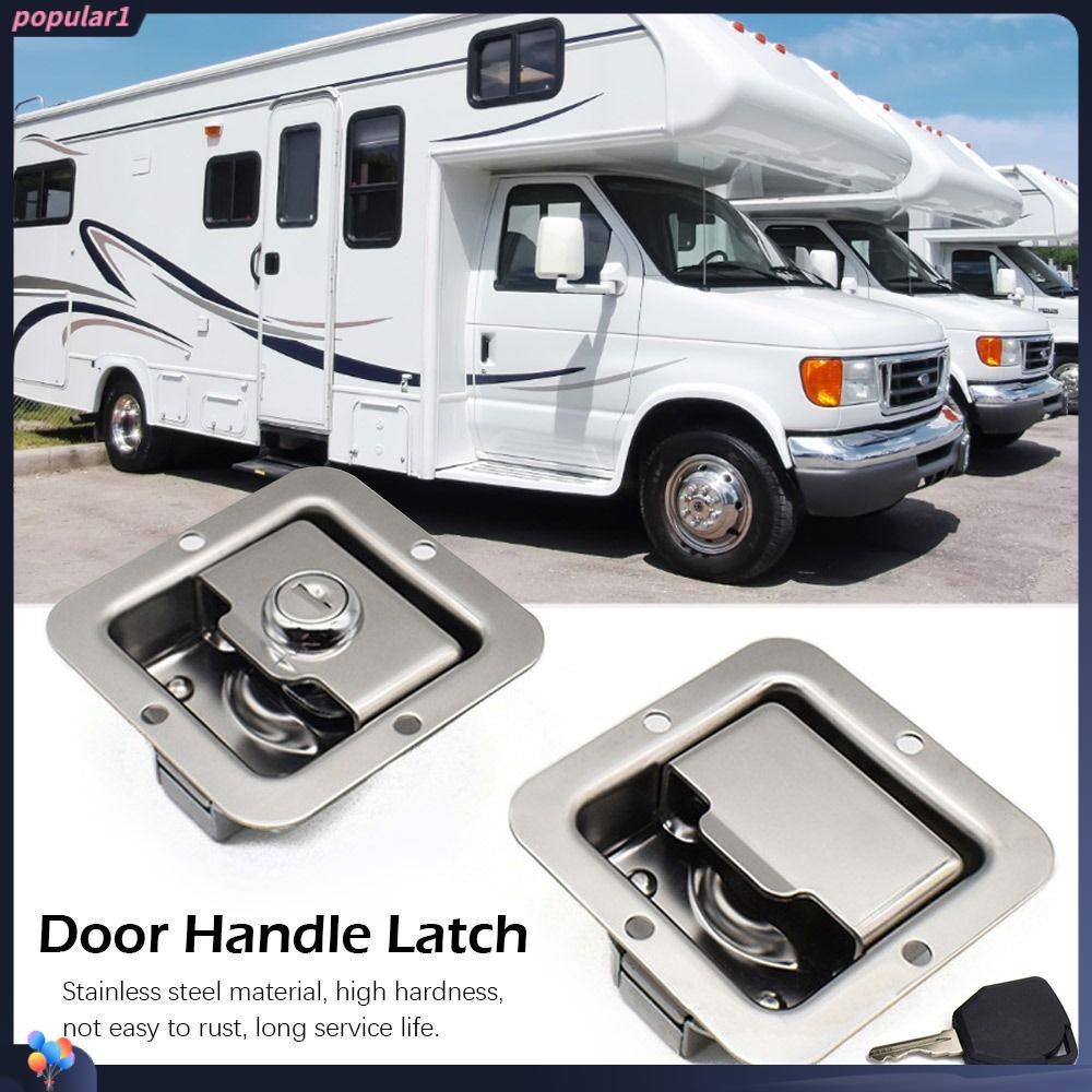 Populer Flush Paddle Latch Furniture Hardware Grendel Gagang Pintu Karavan Trailer