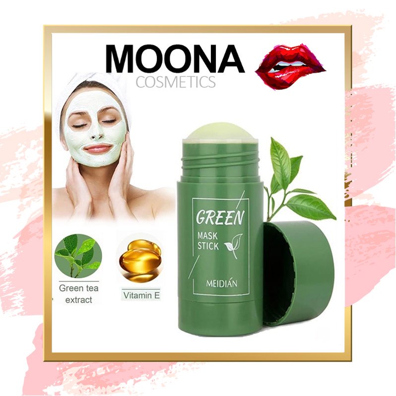 MEIDIAN Green Tea Mask Cleansing Clay Stick Masker wajah Masker Pembersih komedo/Cleansing Mask