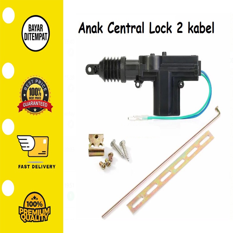 Anak Central Lock Mobil Central Lock Kabel 2 Kaki Komplit 1 PCS Mobil