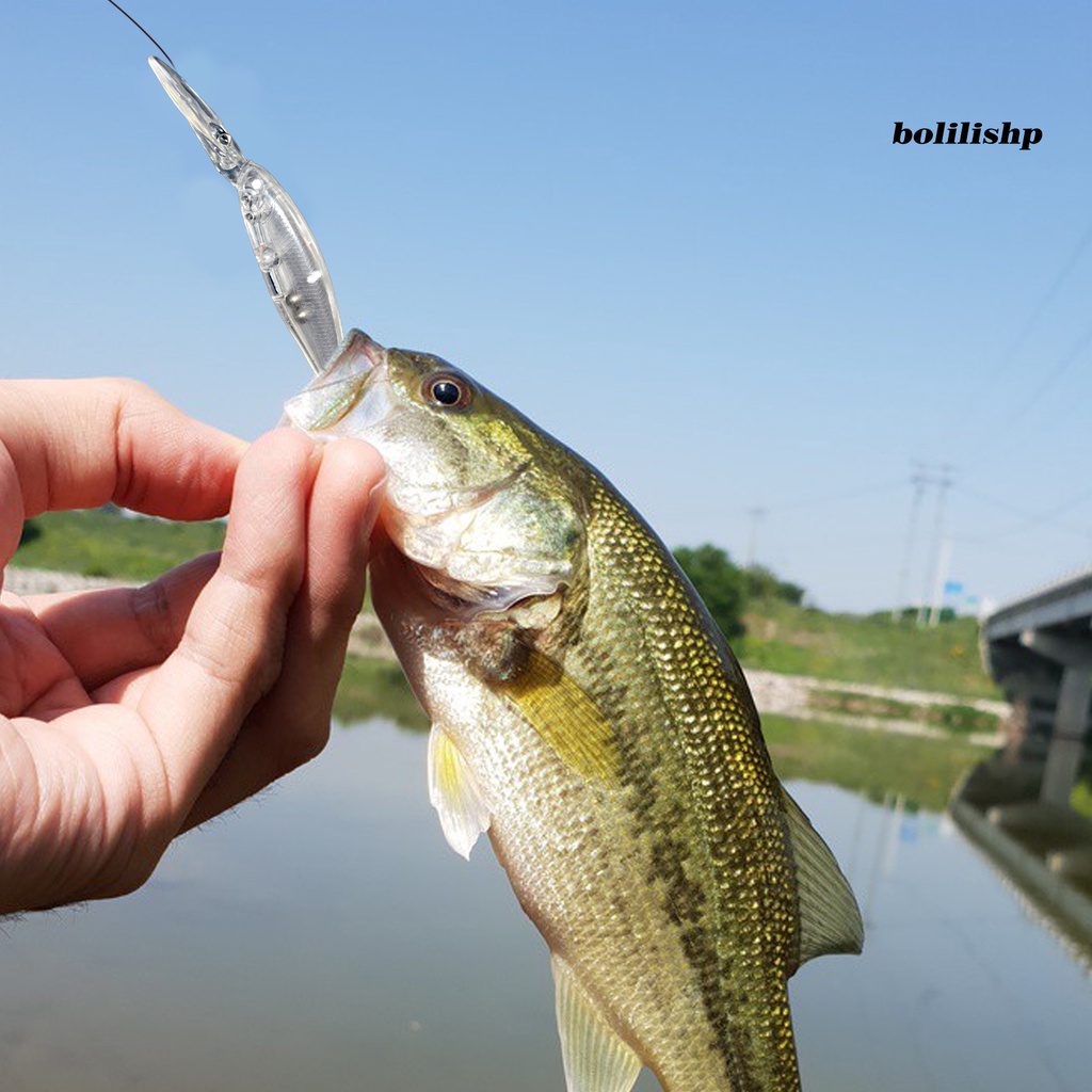 Bo-11.5cm/8.5g Umpan Pancing Daya Apung Yang Baik Lidah Panjang Umpan Engkol Buatan Mengambang Ikan Kecil Untuk Angling