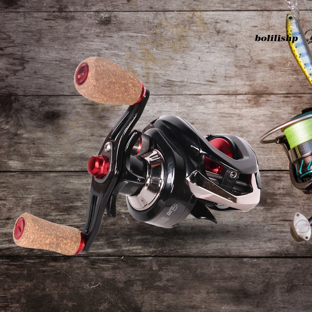 Bo-baitcasting Reel7Plus 1bears Gear Ratio 7.0: 1kiri/kanan Centrifugal Tangan/ic Dual Braking Systems Ultra-light Metal Universal Gulungan Pancing Pengecoran Panjang Untuk Outdoor