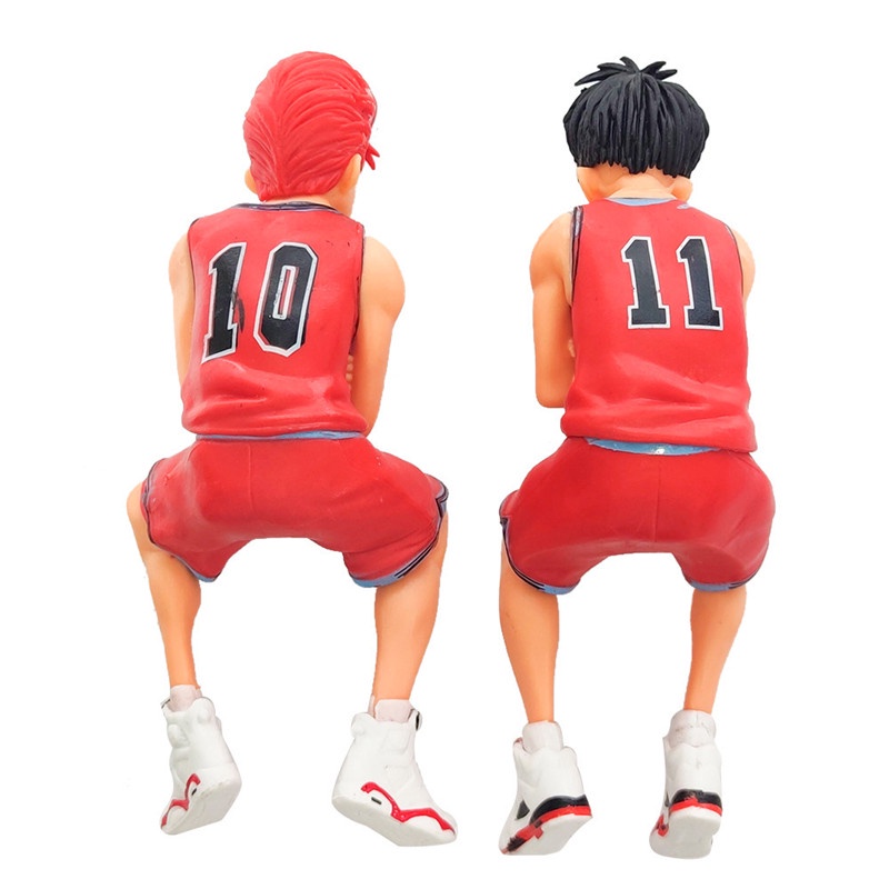 Slam Dunk Hanamichi Sakuragi Emo Lucu Postur Duduk Action Figure Anime Karakter Basket Rukawa Kaede Model Mainan Collections