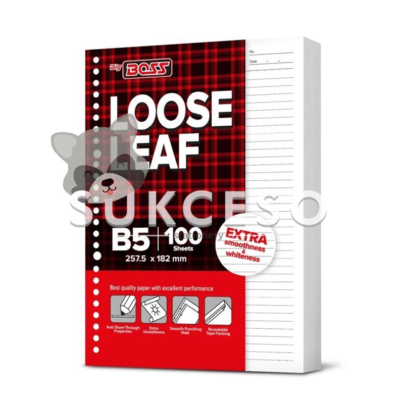 

Big Boss Isi Loose Leaf B5 / Isi Binder Ukuran B5