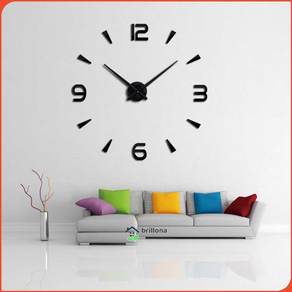 TaffHOME Jam Dinding Besar DIY Giant Wall Clock 90-100cm - DIY-104