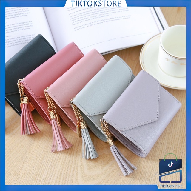 TIKTOK - D6146 Dompet Lipat Wanita / Dompet Kecil Wanita / Dompet Style Korea / Dompet Mini Wanita / Dompet Lipat / Dompet Fashion / Dompet Kekinian