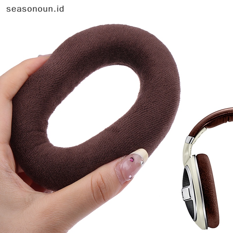 Seasonoun 1pasang Bantalan Bantalan Telinga Untuk Sennheiser HD515 HD555 HD595 HD598 PC360 Headphone Pengganti Earpads Earmuff Headphone Sponge Cover.