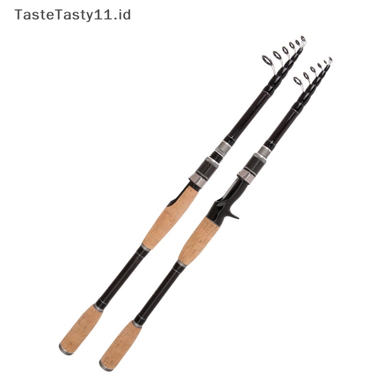 Tastetasty 2023new High Quality Ultralight Carbon Fiber Spinning/Casg Rod Telescopic Carbon Pancing Travel Rod Pemikat.