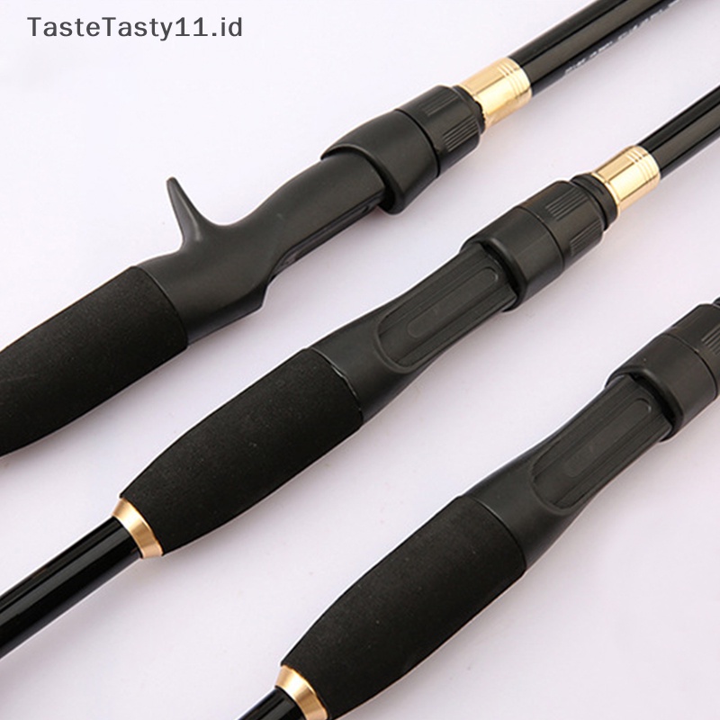 Tastetasty Portable Casg Spin Carbon Fiber Telescopic Retractable Lure Rod Peralatan Pancing Pancing Pegangan EVA.