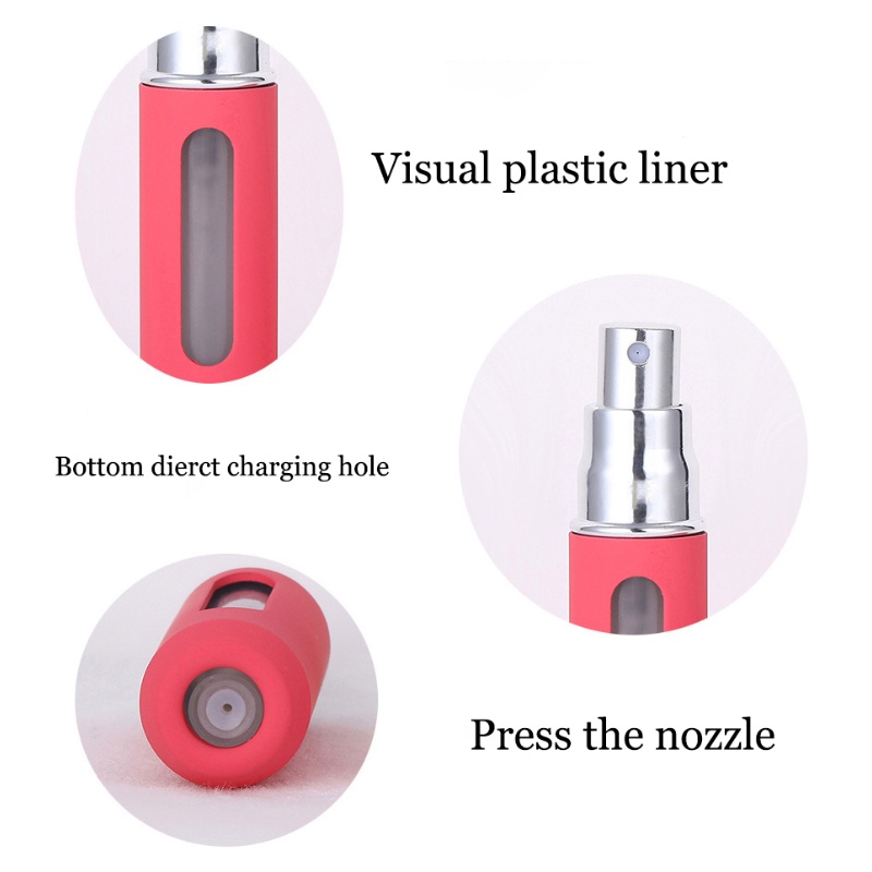 5ml Botol Refill Parfum Mini Candy Color Sub-Botol Kabut Halus Spray Isi Ulang Wadah Kosmetik Isi Ulang Bottom Filling Atomizer Travel Tool