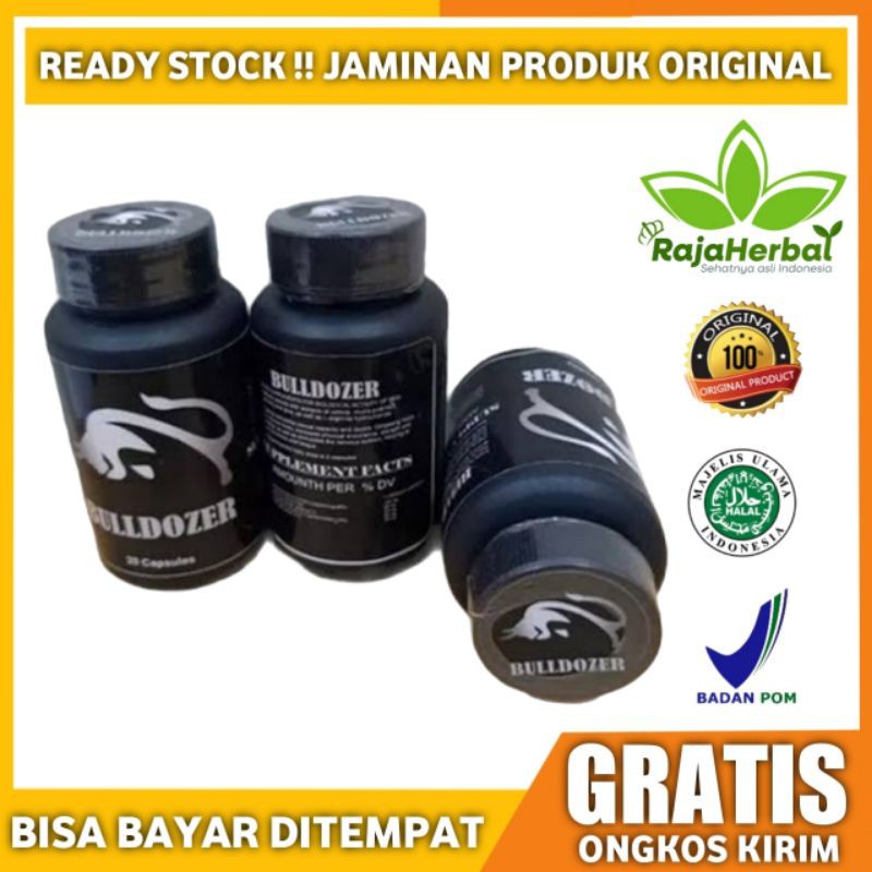 (BHJ)Obat Bulldozer Original Suplemen Stamina Pria Bercinta Terbaik Berkualitas - Obat Kuat Pria(Gra