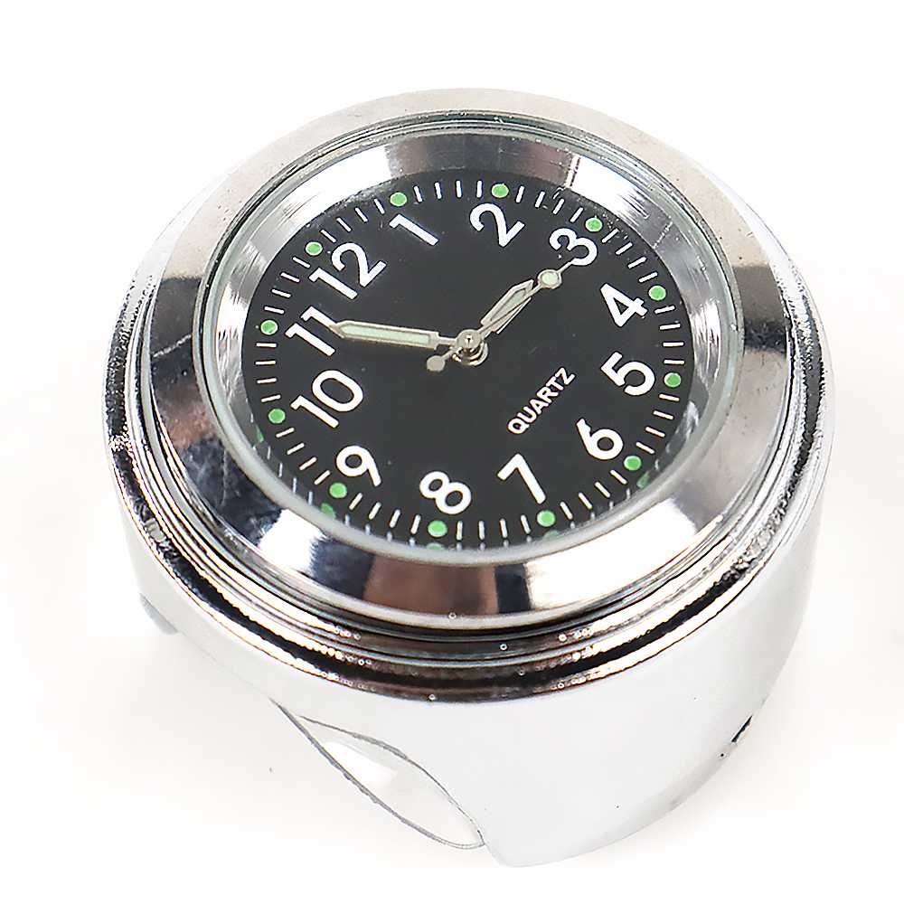 Jam Motor Anti Karat Handlebar Clock Stainless Steel - MT-WTCP