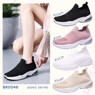 SHOEGALLERY &quot;FREE BOX&quot; LV0046 Sepatu Sneakers Wanita Import Kanvas Flyknit