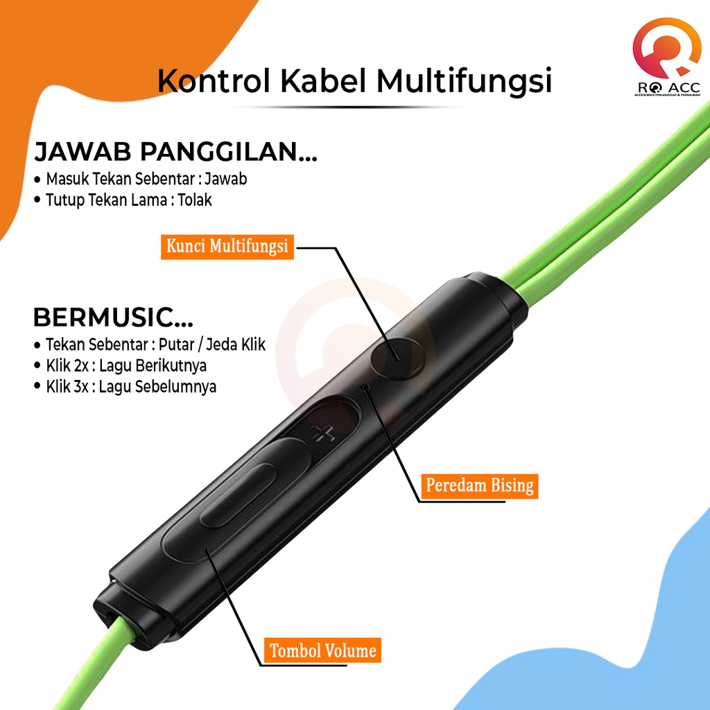 [RO ACC] NANVAN NVN-R6 HEADSET HEDSET EARPHONE GAMING NEW SPORTY DESIGN JACK 3.5MM UNIVERSAL