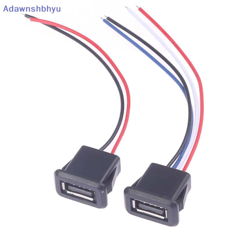 Adhyu USB2.0 Female Power Jack Charging Port Connector Dengan Kabel USB Charger Socket ID