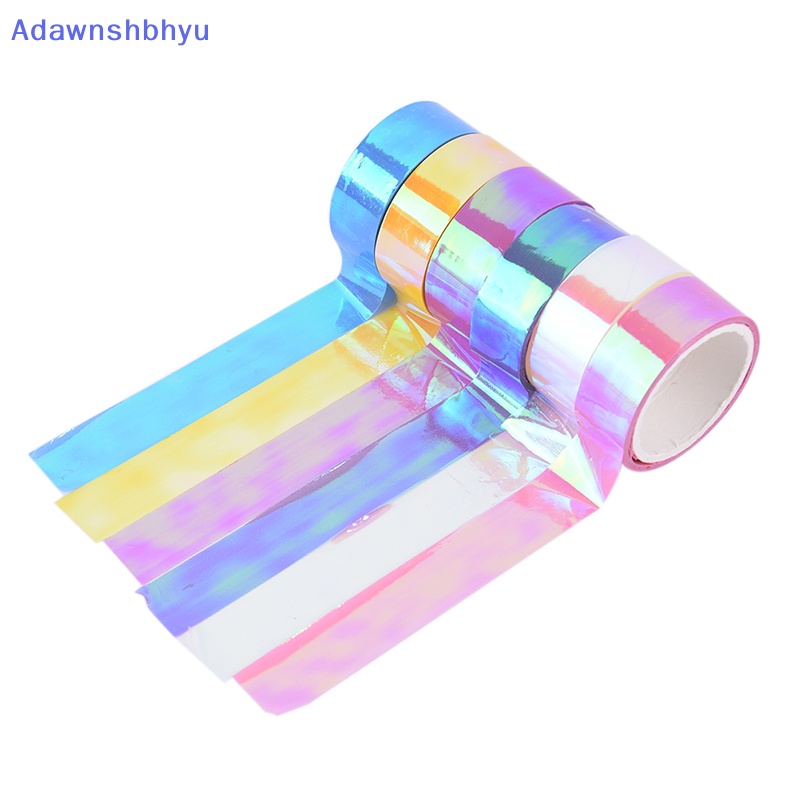 Adhyu 5m Dekorasi Senam Irama Horaphic Prismatic Glitter Tape Hoops Stick ID