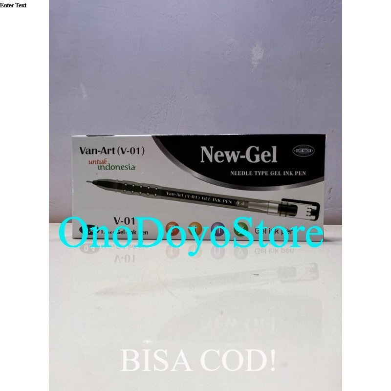 

Ballpoint new gel Van-Art (Hitam) (1 pack). bolpen/bollpen/bollpoint