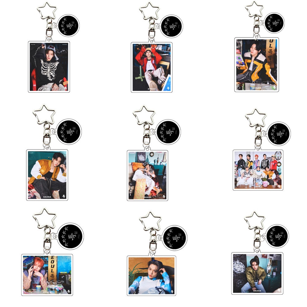 1pc Gantungan Kunci STRAY KIDS Straykids Five-STAR Key Ring Hanging Up