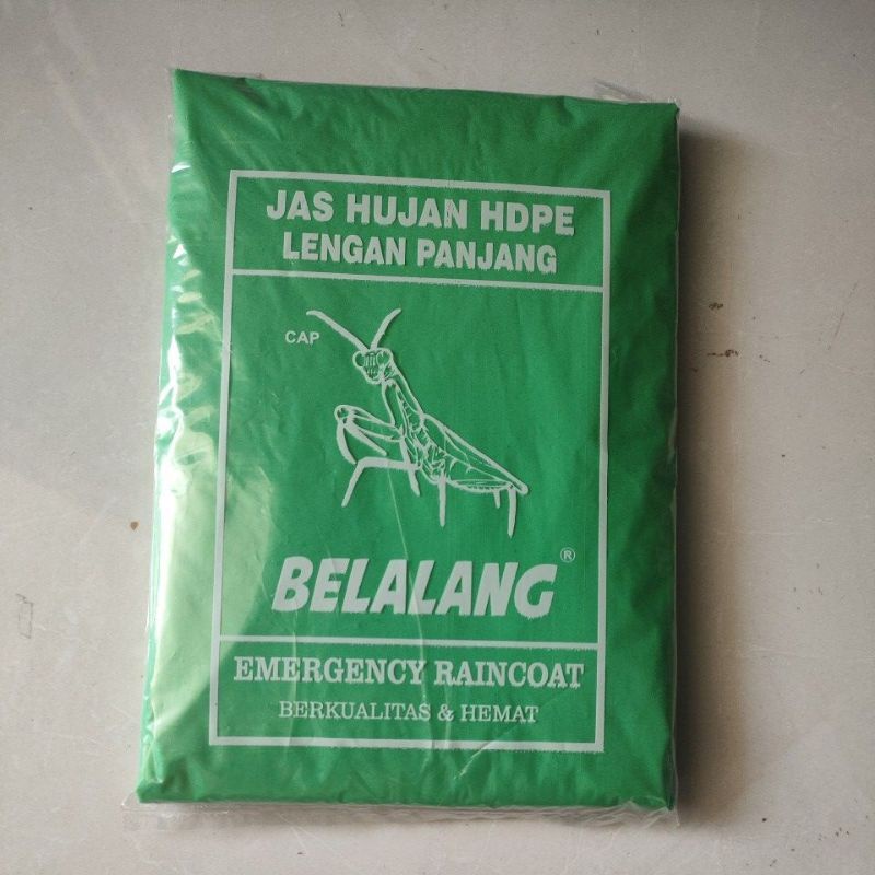 Jas Hujan Ponco Plastik Belalang / Jas Hujan Ponco Plastik Lengan Panjang